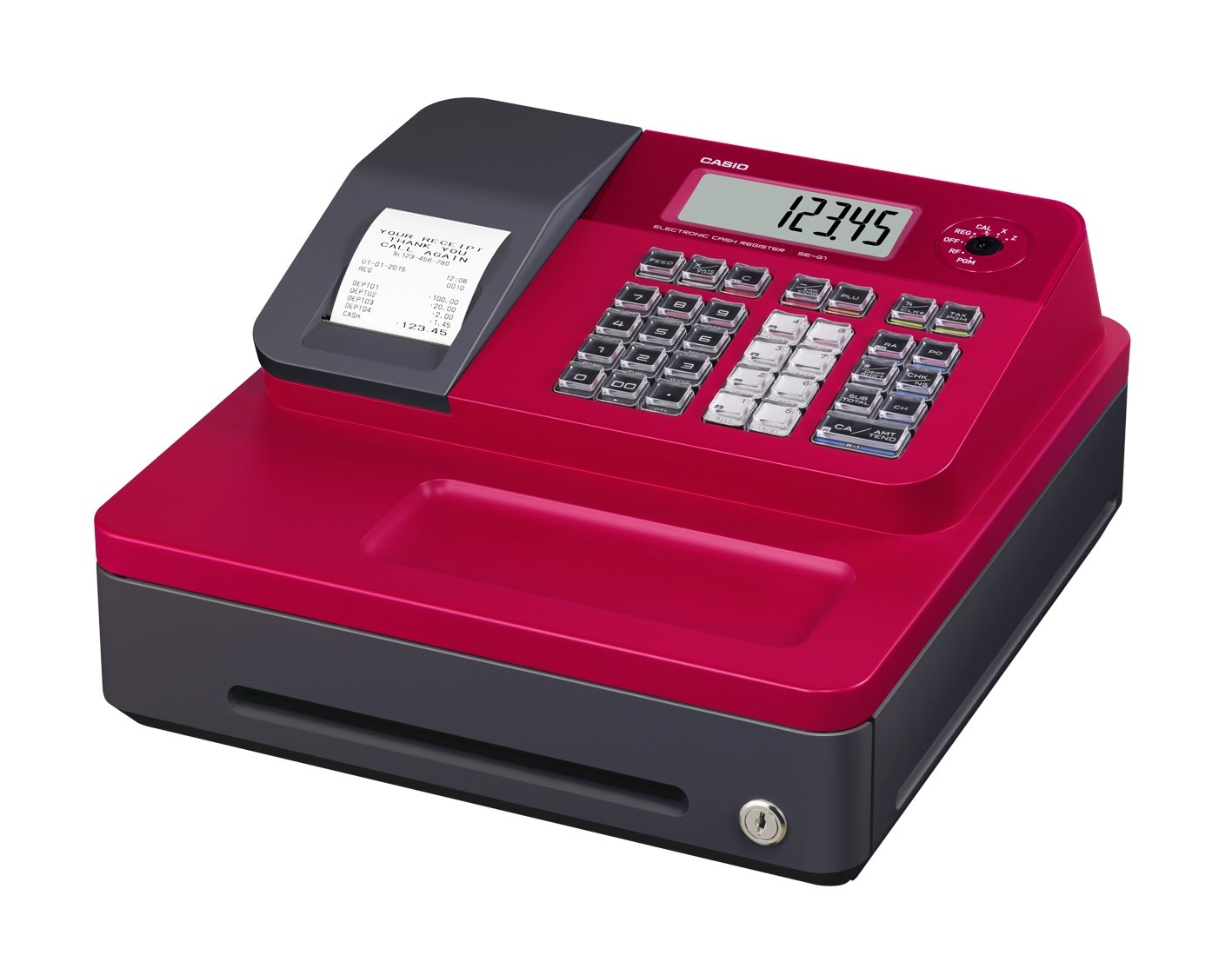 ワ*ー様 CASIO SE-G1 キャッシュレジスター Buy Casio SE-G1SC-RD Electronic Cash Register Online at Low Prices